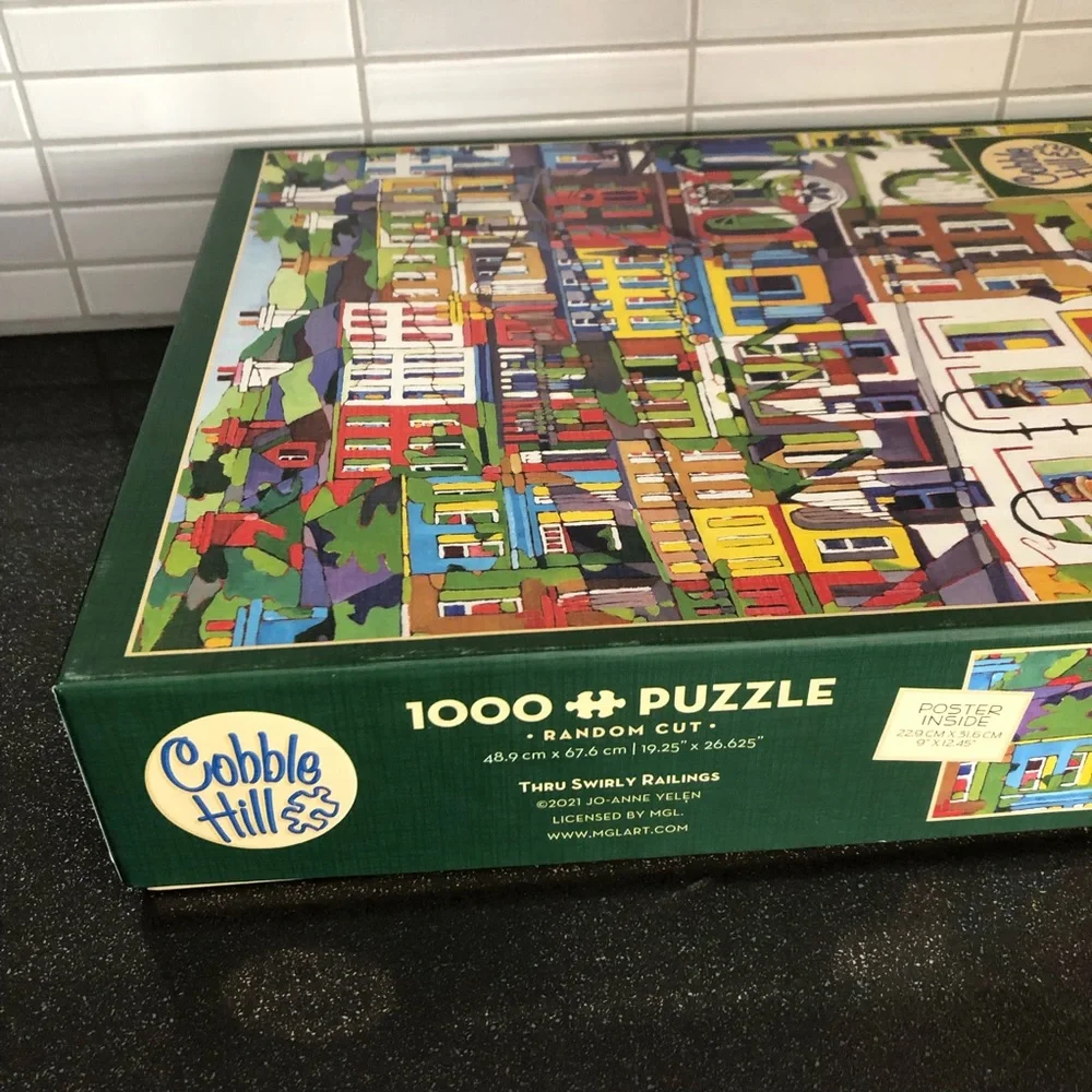 Cobble Hill Thru Swirly Railings 1000 piece puzzle - Picture 7 of 13